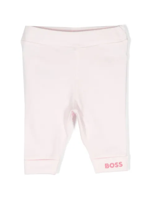 BOSS Kidswear logo-embroidered leggings