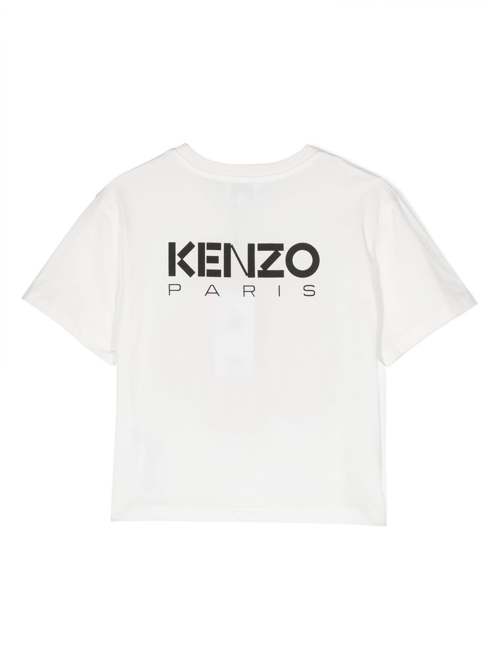 Shop Kenzo Broke Flower Cotton T-shirt In White