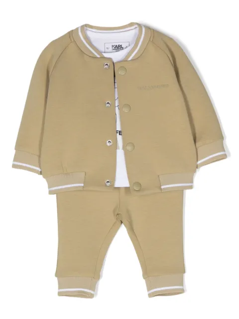 Karl Lagerfeld Kids logo-print three-piece set