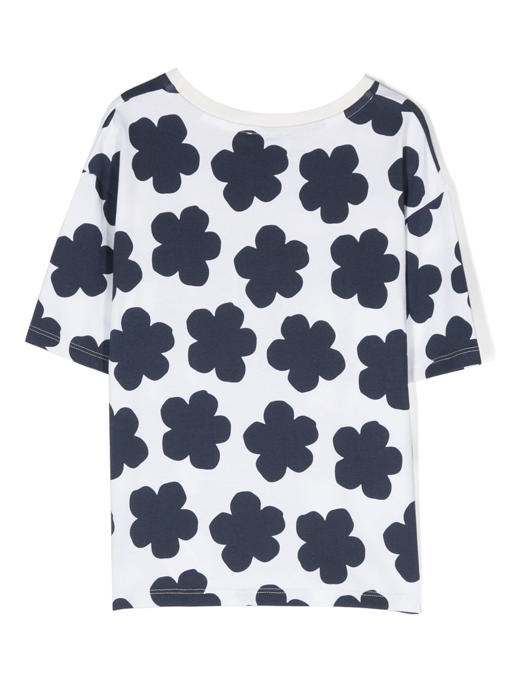 Kenzo Kids T-shirt met bloemenprint - Wit