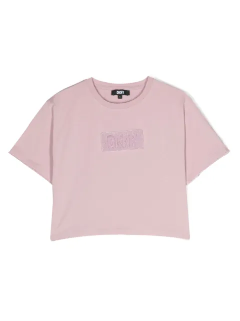 Dkny Kids logo-patch T-shirt 