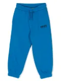 Kenzo Kids logo-embroidered drawstring track pants - Blue