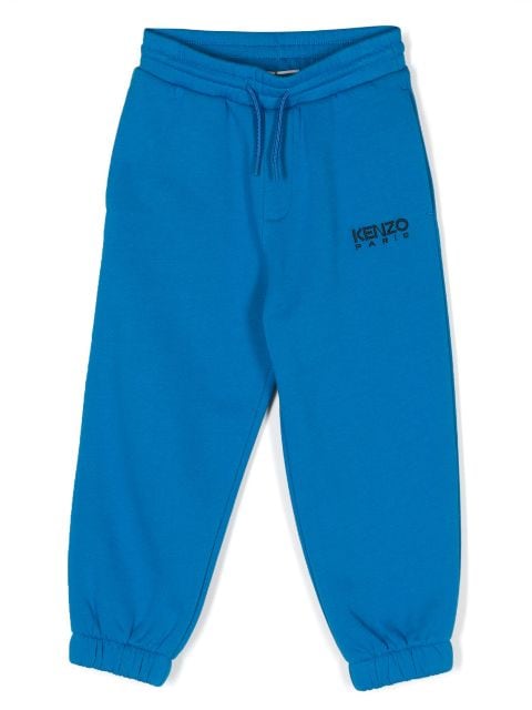 Kenzo Kids pantalones de chándal con logo bordado