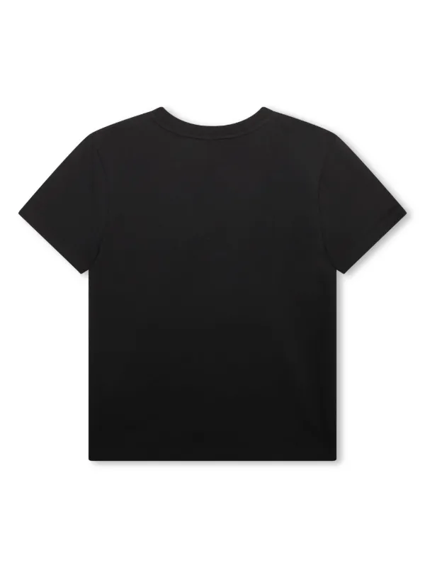 Givenchy Kids logo embroidered Cotton T shirt Black FARFETCH CA