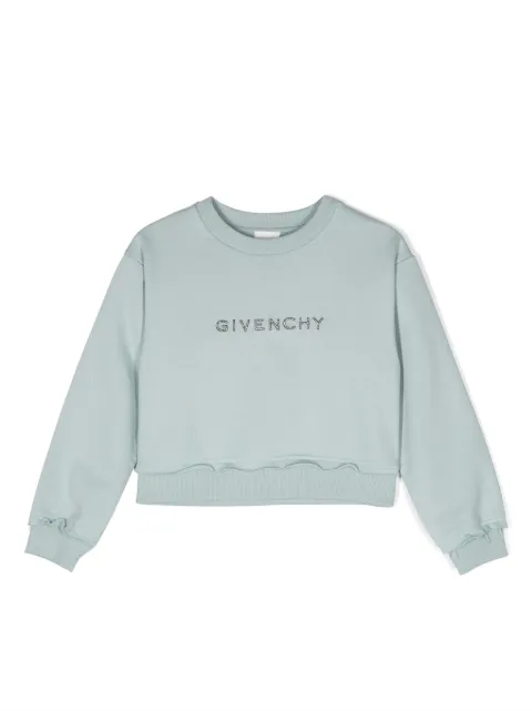 Givenchy Kids sudadera corta con logo bordado