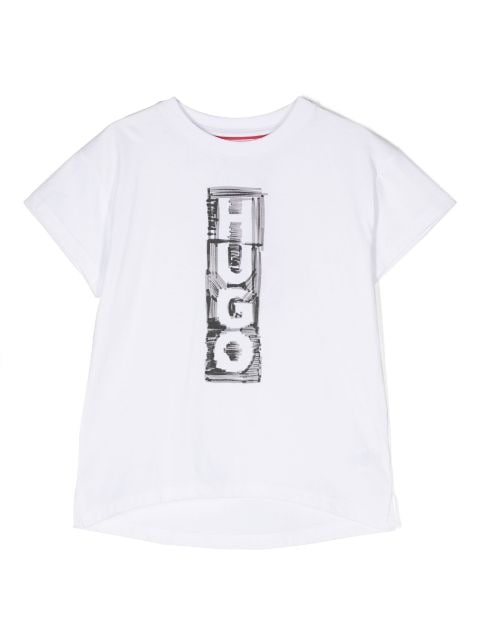 HUGO KIDS logo-print short-sleeve T-shirt