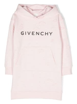 Givenchy Kids logo print Hooded Dress Farfetch