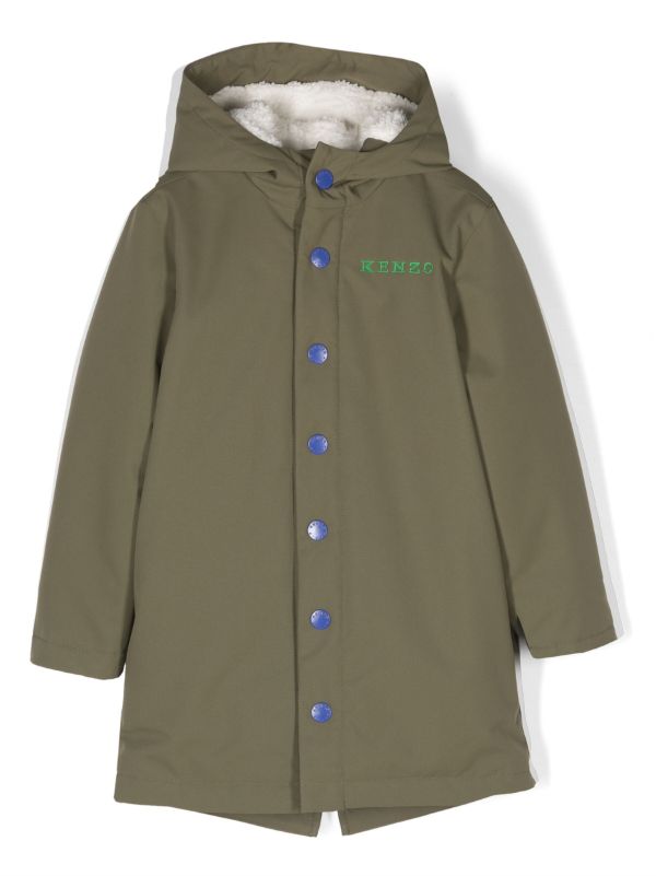 Embroidered parka outlet coat