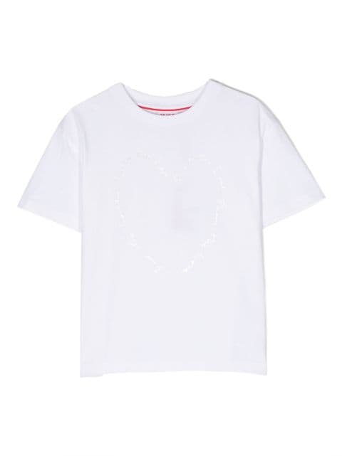 HUGO KIDS heart-print short-sleeve shirt
