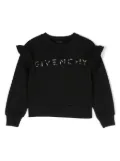 Givenchy Kids stud-logo crew-neck sweatshirt - Black