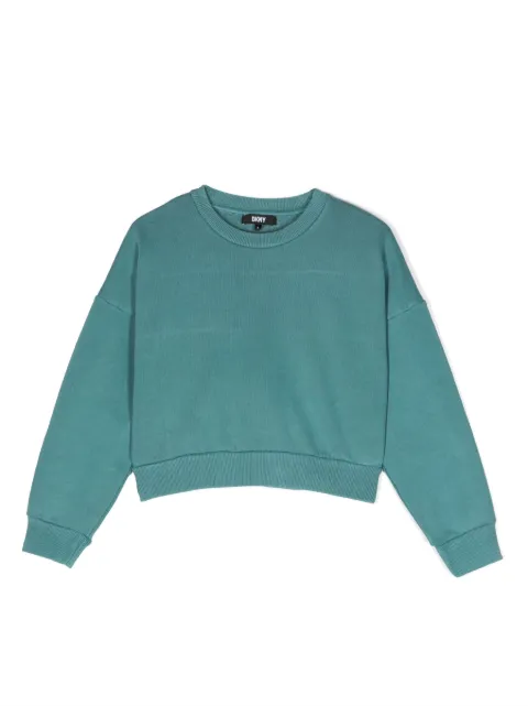 Dkny Kids logo-print cotton sweatshirt