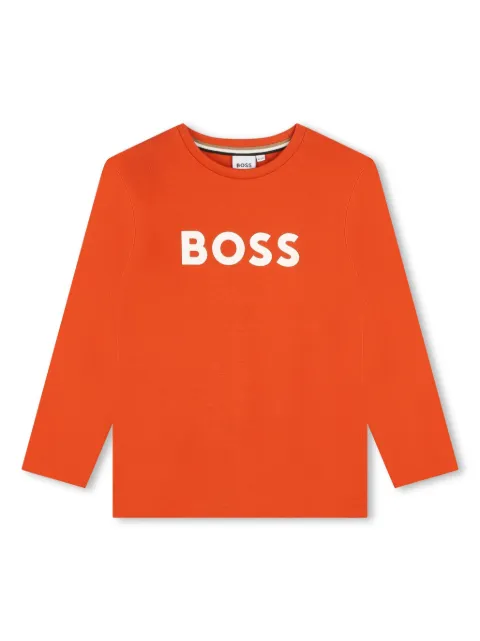 BOSS Kidswear logo-print cotton T-shirt