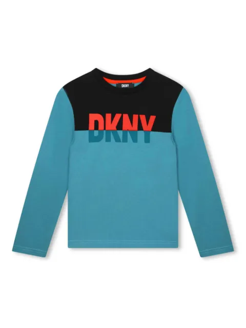 Dkny Kids logo-print long-sleeve T-shirt 