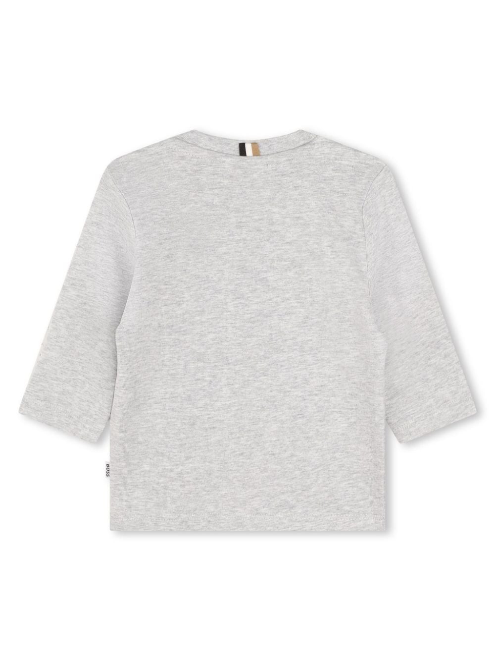 Shop Bosswear Logo-print Cotton T-shirt In Grey