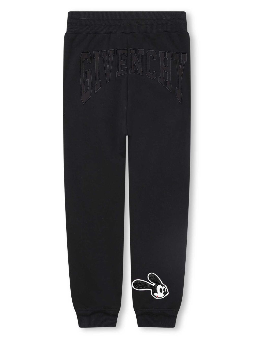 Givenchy Kids x Disney Oswald-patch fleece track pants - Zwart