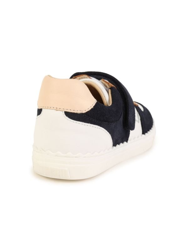 Chloé Kids Leather Panelled Sneakers - Farfetch