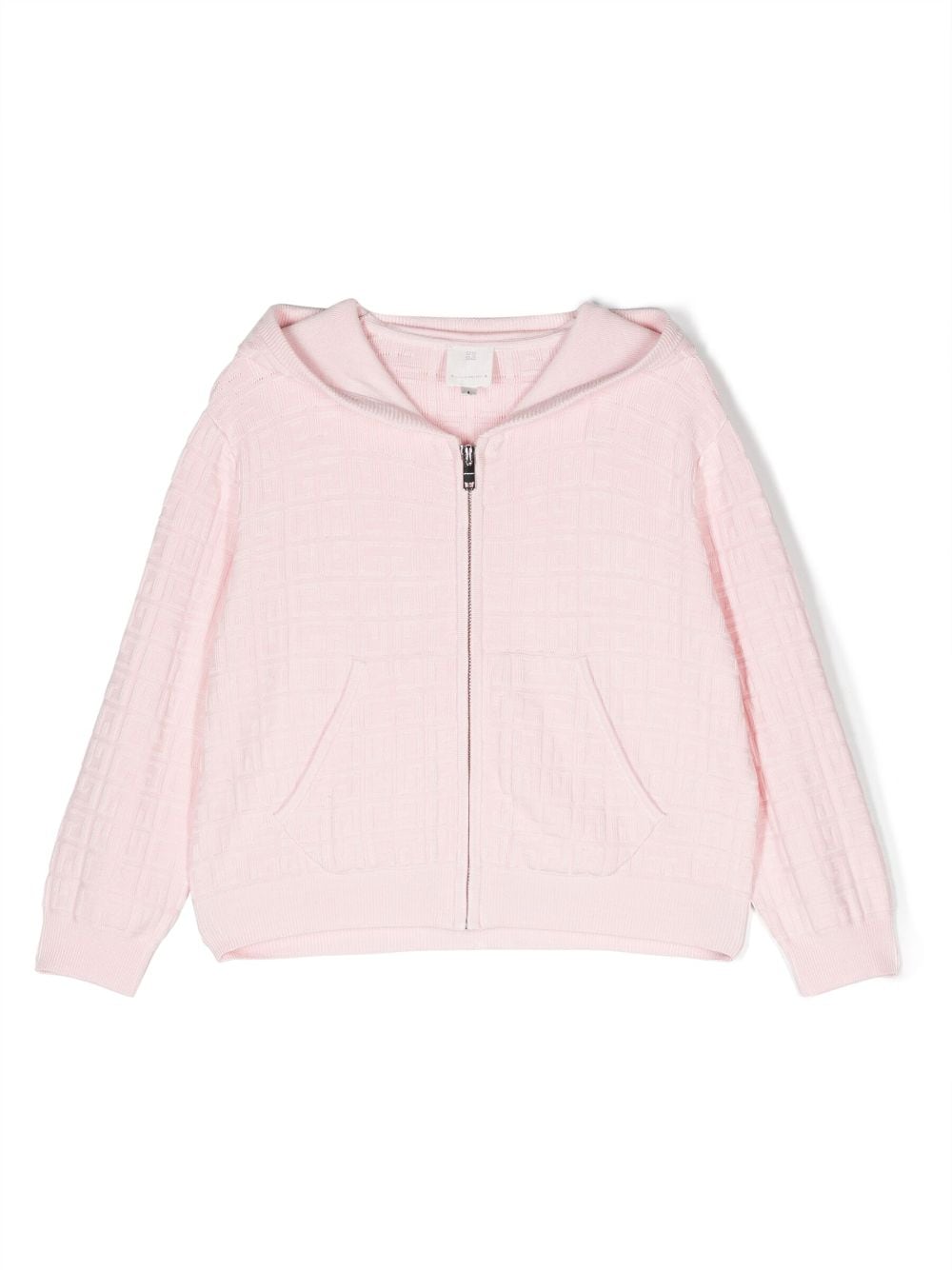 Givenchy Kids patterned-jacquard knitted cardigan - Pink