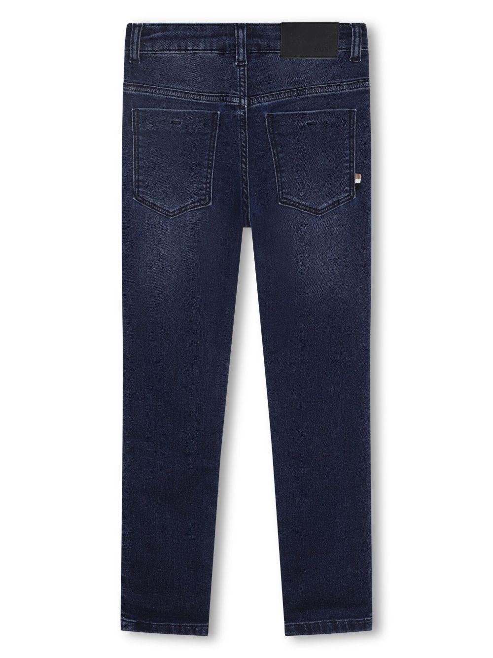 BOSS Kidswear Jeans met logopatch - Blauw