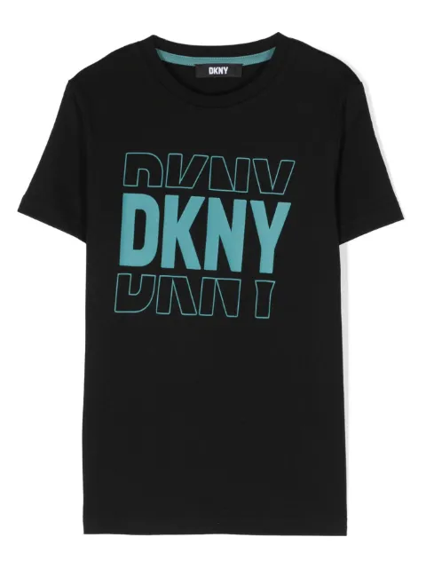 Dkny Kids playera con logo estampado