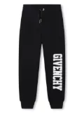 Givenchy Kids logo-appliqué drawstring track pants - Black