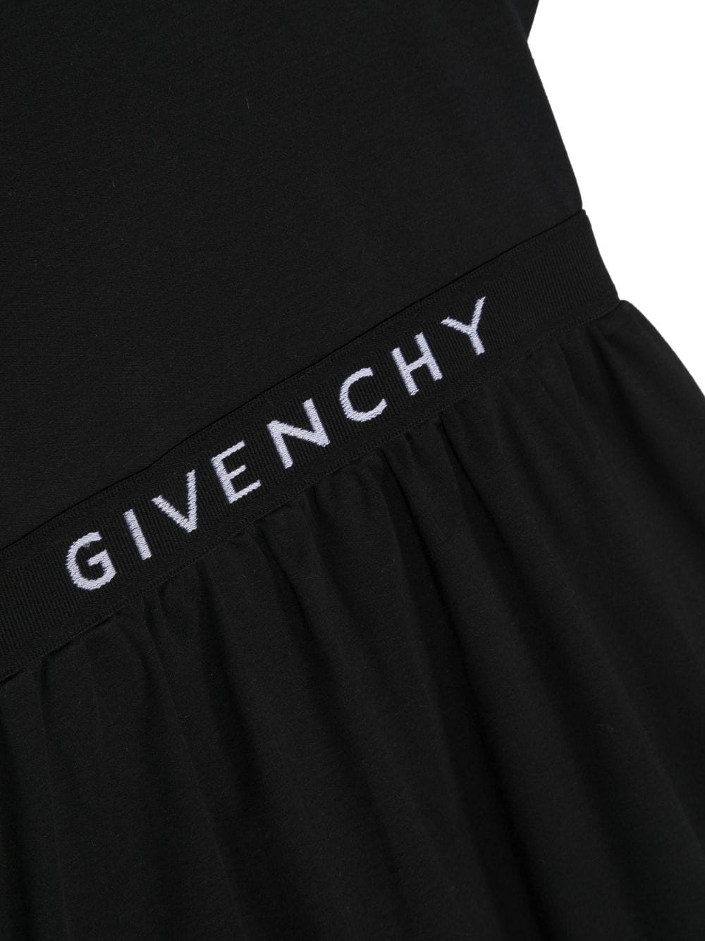 Shop Givenchy Logo-print Round-neck Dress In Black