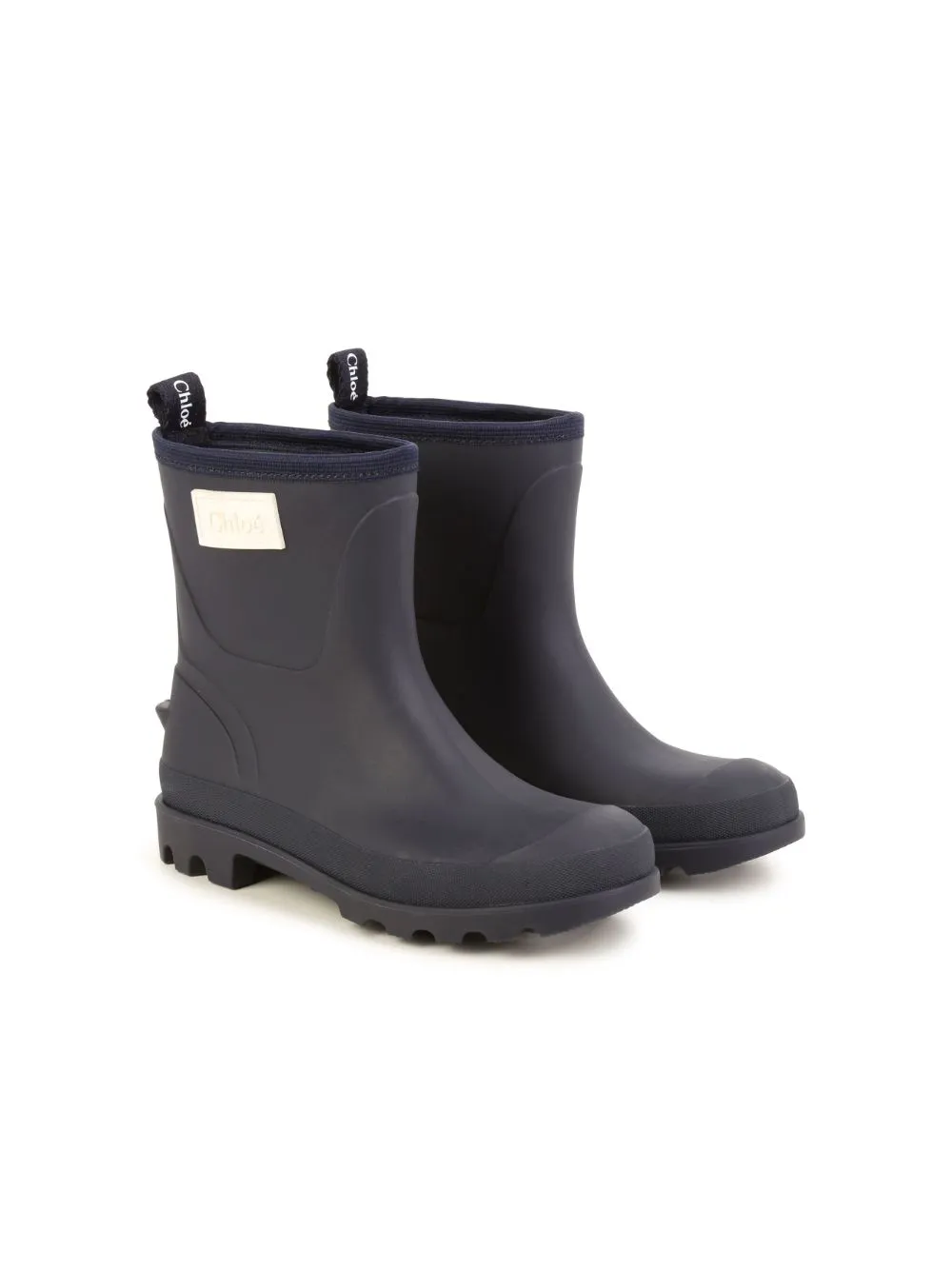 Chloé Rubber Boots In Black