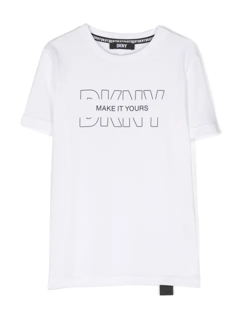 Dkny Kids logo-print cotton T-shirt