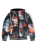 Dkny Kids NYC Lights reversible puffer jacket - Black