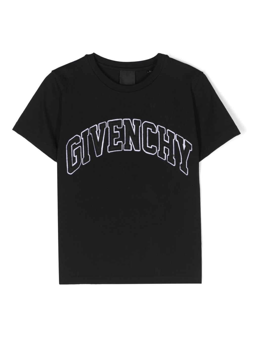 Givenchy Kids logo-appliqué organic-cotton T-shirt - Black