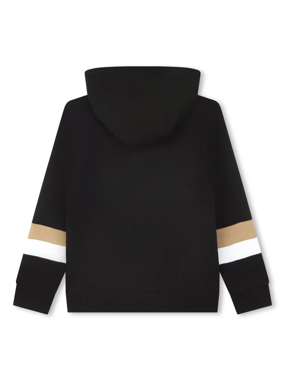 BOSS Kidswear striped-detailing sweatshirt - Zwart