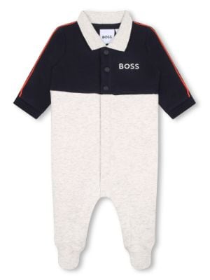 BOSS Kidswear logo embroidered two tone Pyjamas Farfetch