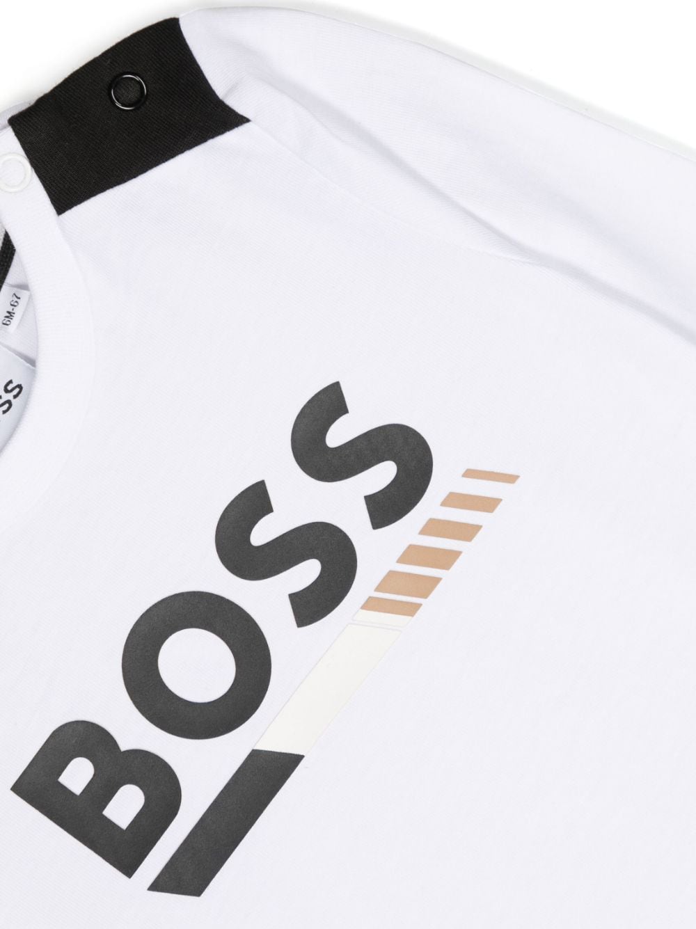 Shop Bosswear Logo-print Long-sleeve Top In White