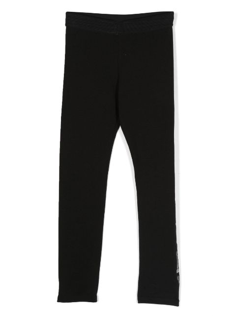 Givenchy Kids sequinned logo leggings