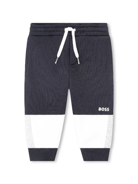BOSS Kidswear logo-print cotton track trousers