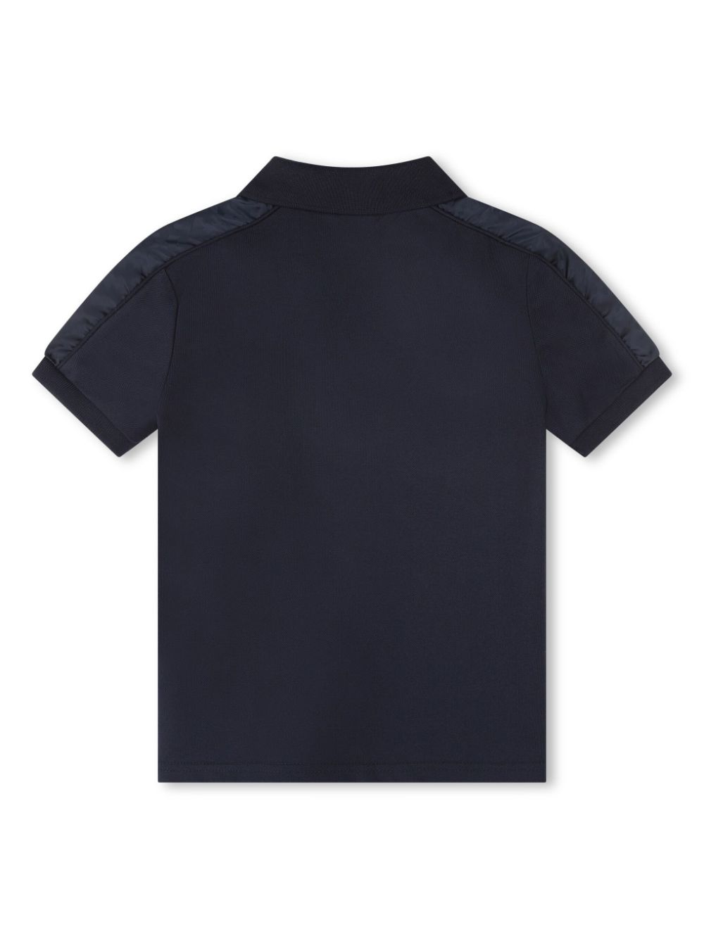 BOSS Kidswear logo-patch short-sleeve polo shirt - Blauw
