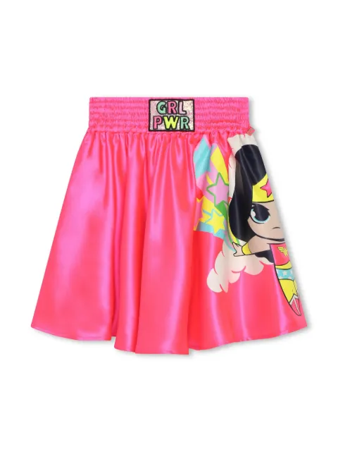 Billieblush cartoon-print A-Line skirt 