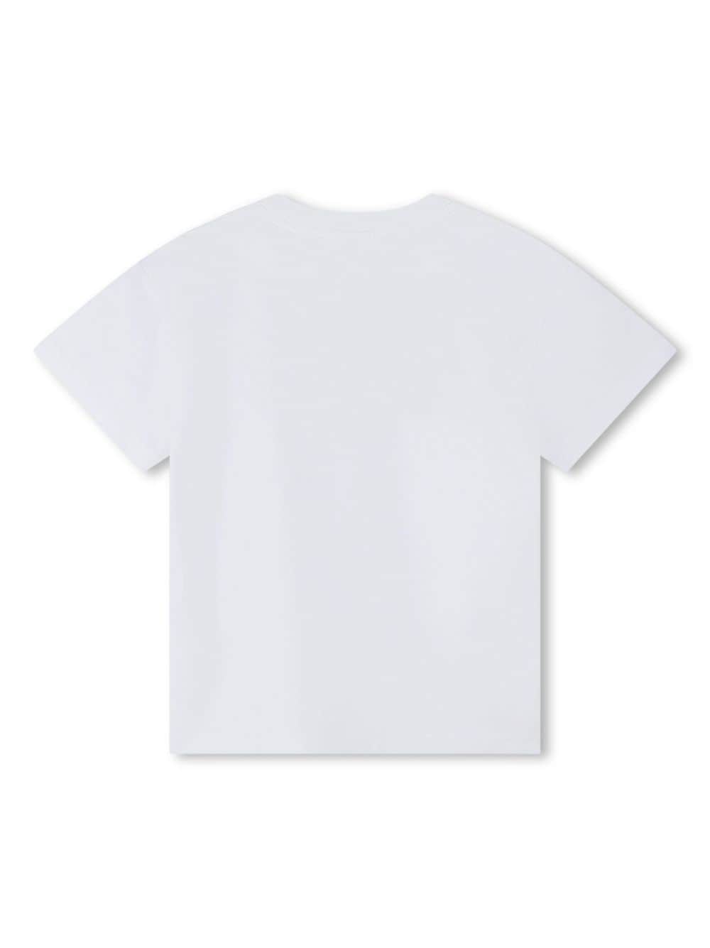 Shop Bosswear Logo-print Cotton T-shirt In White