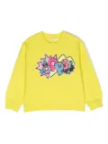Billieblush sequin-embellished crew-neck jumper - Yellow