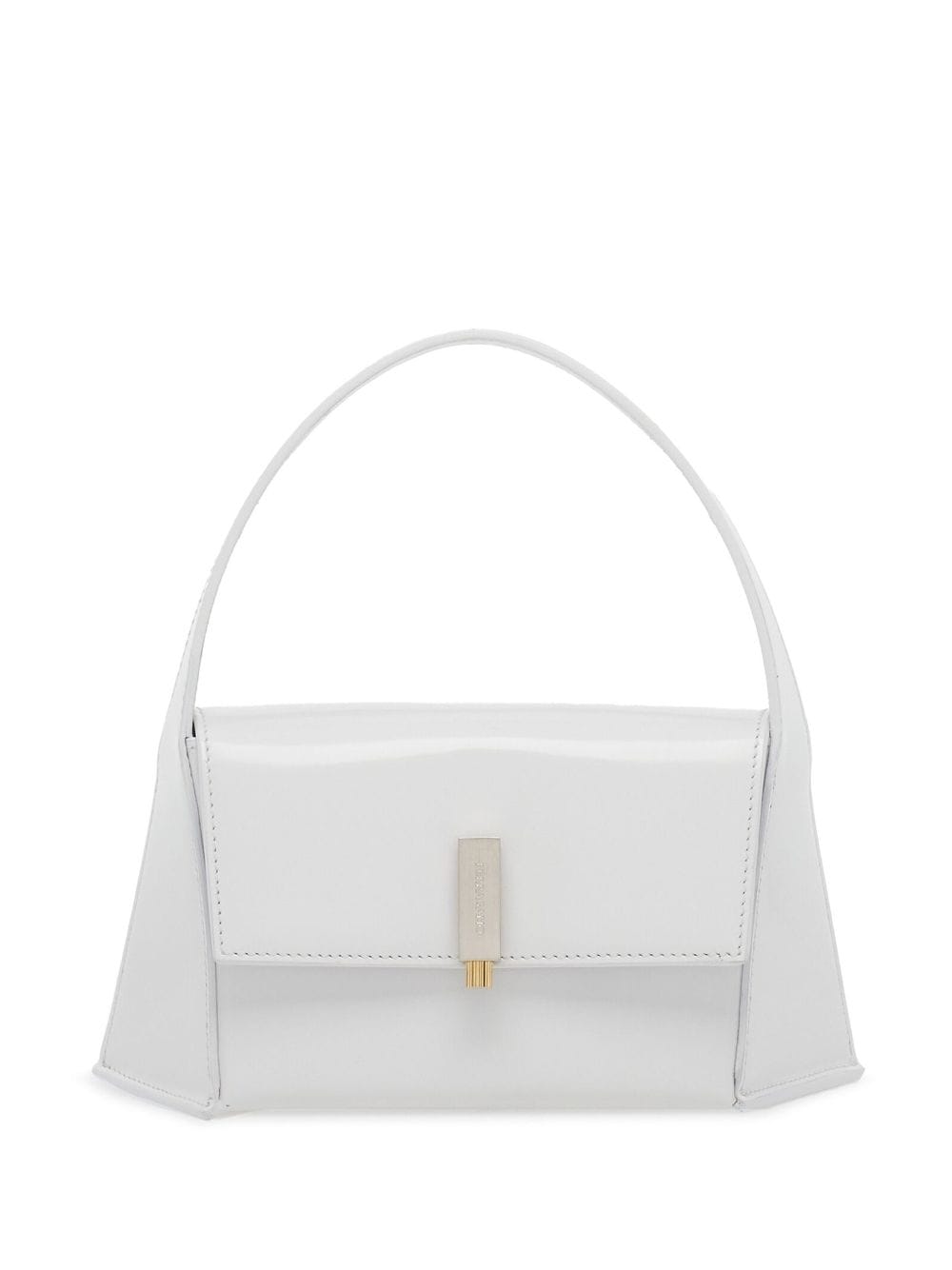 Ferragamo Woman Geometric Shoulder Bag In White