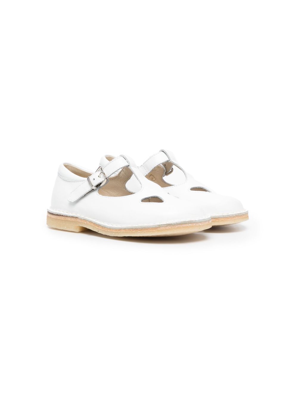 IL GUFO CUT-OUT LEATHER BALLERINAS