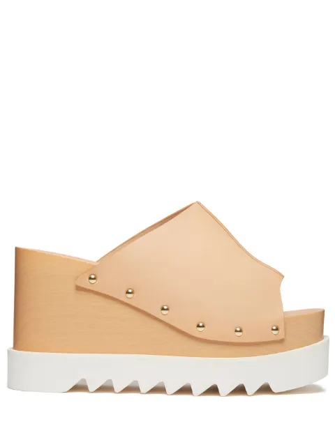 Stella McCartney Elyse studded wedge sandals
