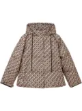 Stella McCartney S-Wave hooded puffer jacket - Brown