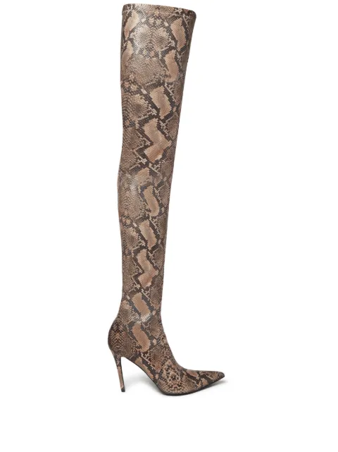 Stella McCartney Stella Iconic python-print boots