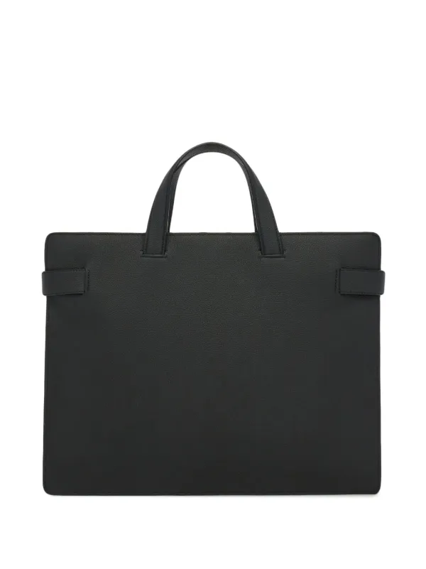 Ferragamo Gancini buckle Leather Briefcase Black FARFETCH AO