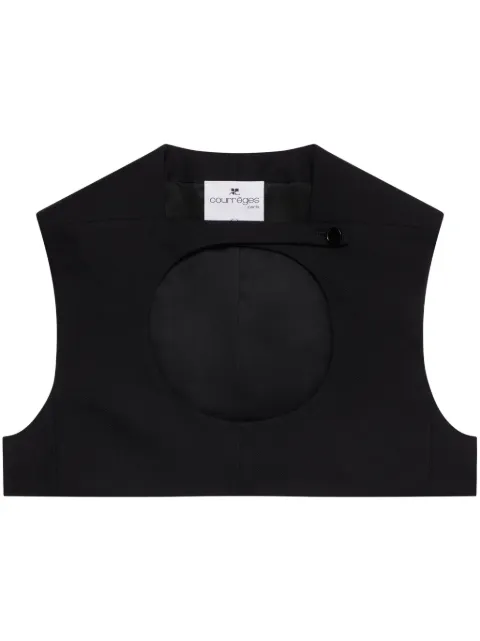 Courrèges Cropped-Top aus Schurwolle