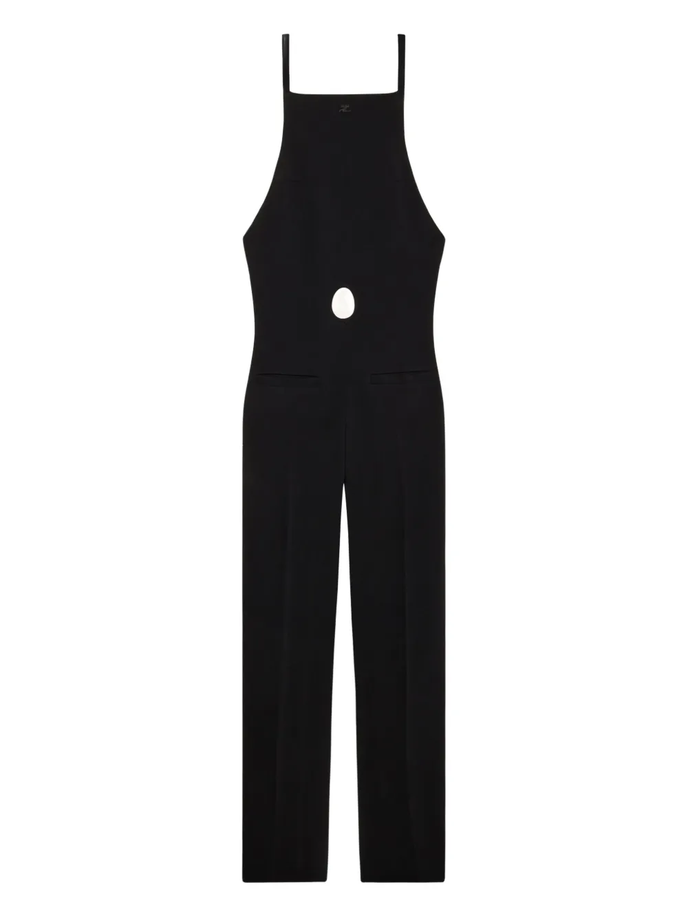 Courrèges cut-out jumpsuit - ブラック Courrèges cut-out jumpsuit - ブラック