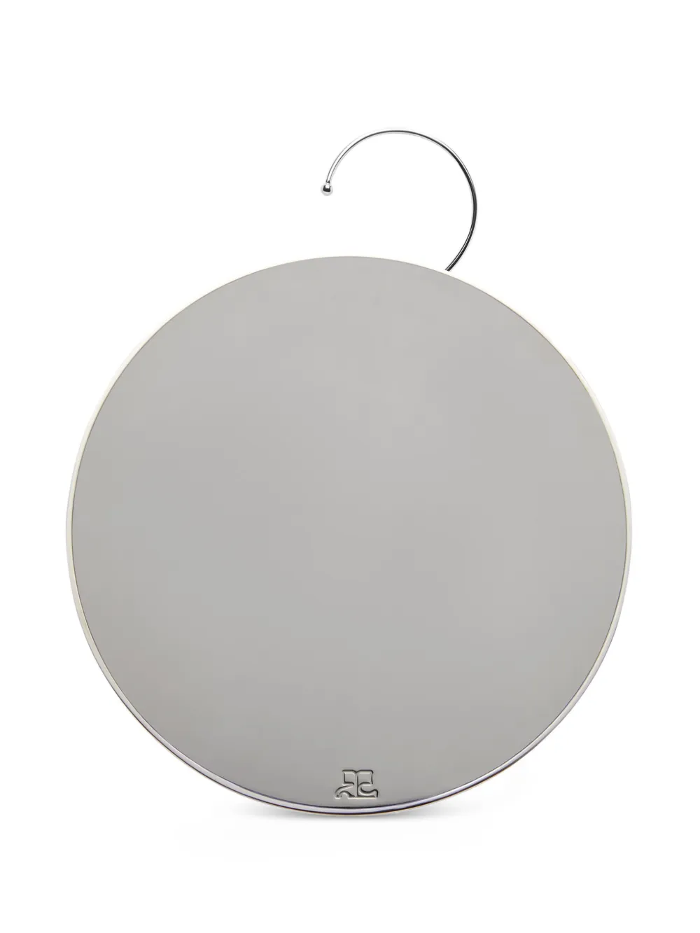 Courrèges round-frame earrings - Argento