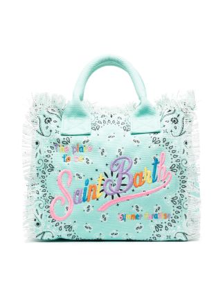 MC2 Saint Barth logo-print Canvas Beach Bag - Farfetch