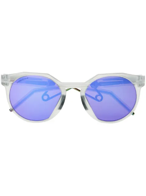 Oakley round-frame tinted sunglasses
