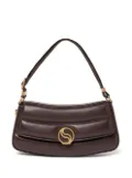 Stella McCartney S-Wave padded shoulder bag - Brown